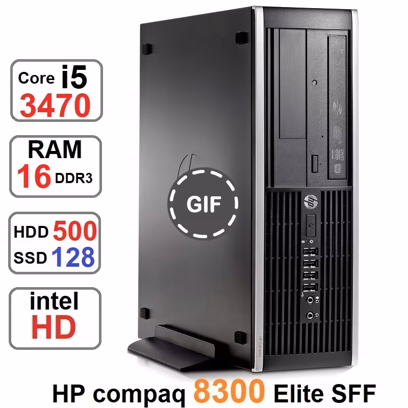 مینی کیس HP Compaq 8300 Elite SFF i5-3470رم16