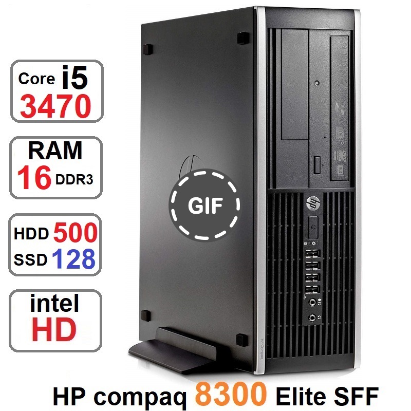 مینی کیس HP Compaq 8300 Elite SFF i5-3470رم16