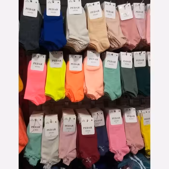 جوراب بافت سایز36تا48 باقابلیت کش در5رنگ فری سایز