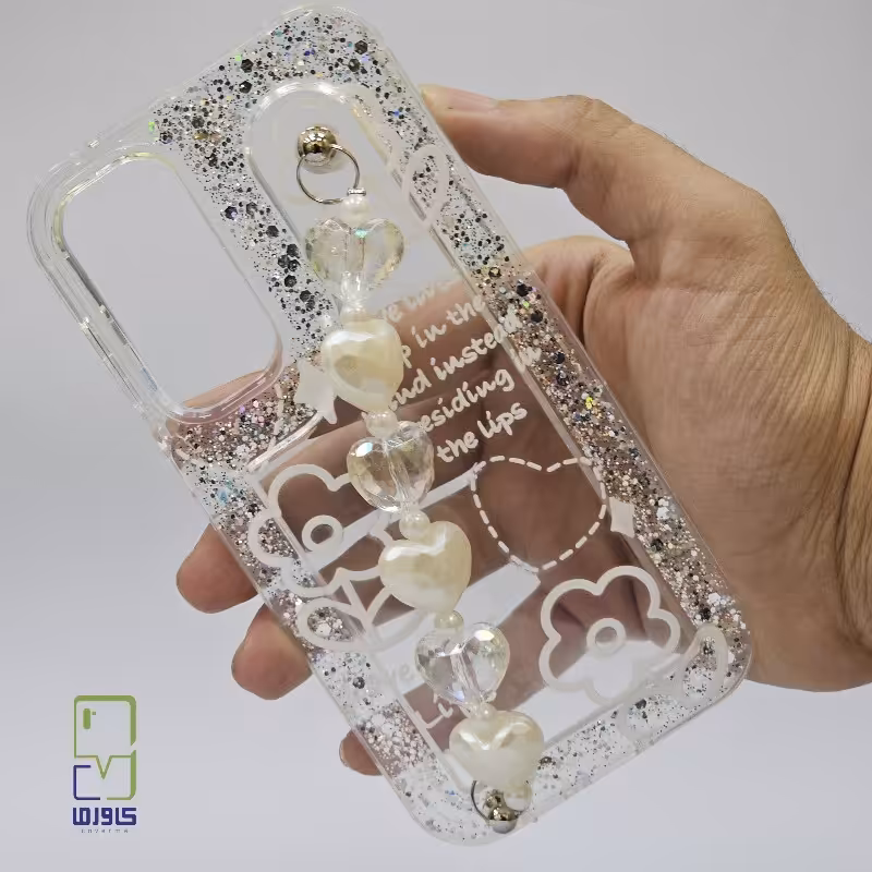 قاب گوشی دخترانه سامسونگ A55 | مدل شاین بند دار | samsung A55