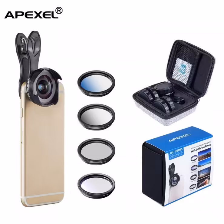لنز HD PRO واید 16 میلی‌متری موبایل APL-16MMS برند اپکسل APEXEL