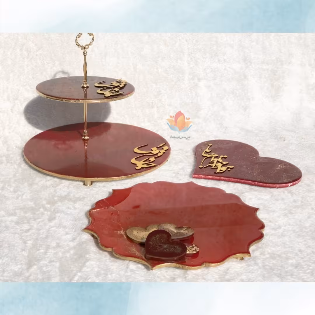 شیرینی خوری دو طبقه قرمز جانی و دلی