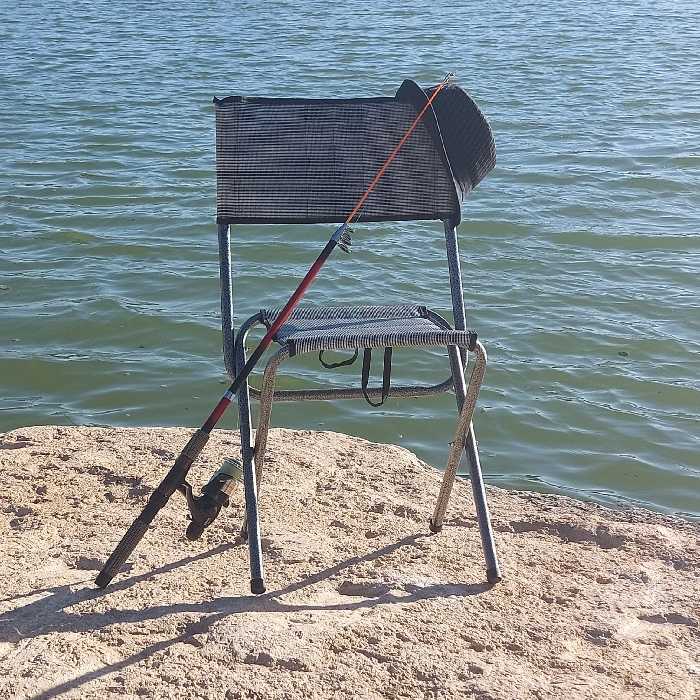 صندلی تاشو پشتی دار  مدل برزنتی دولایه فوم دار