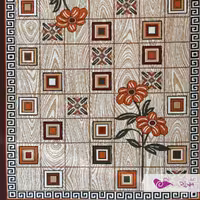 گلیم ماشینی یک و بیست در دو  طرح چوبی با ارسال رایگان