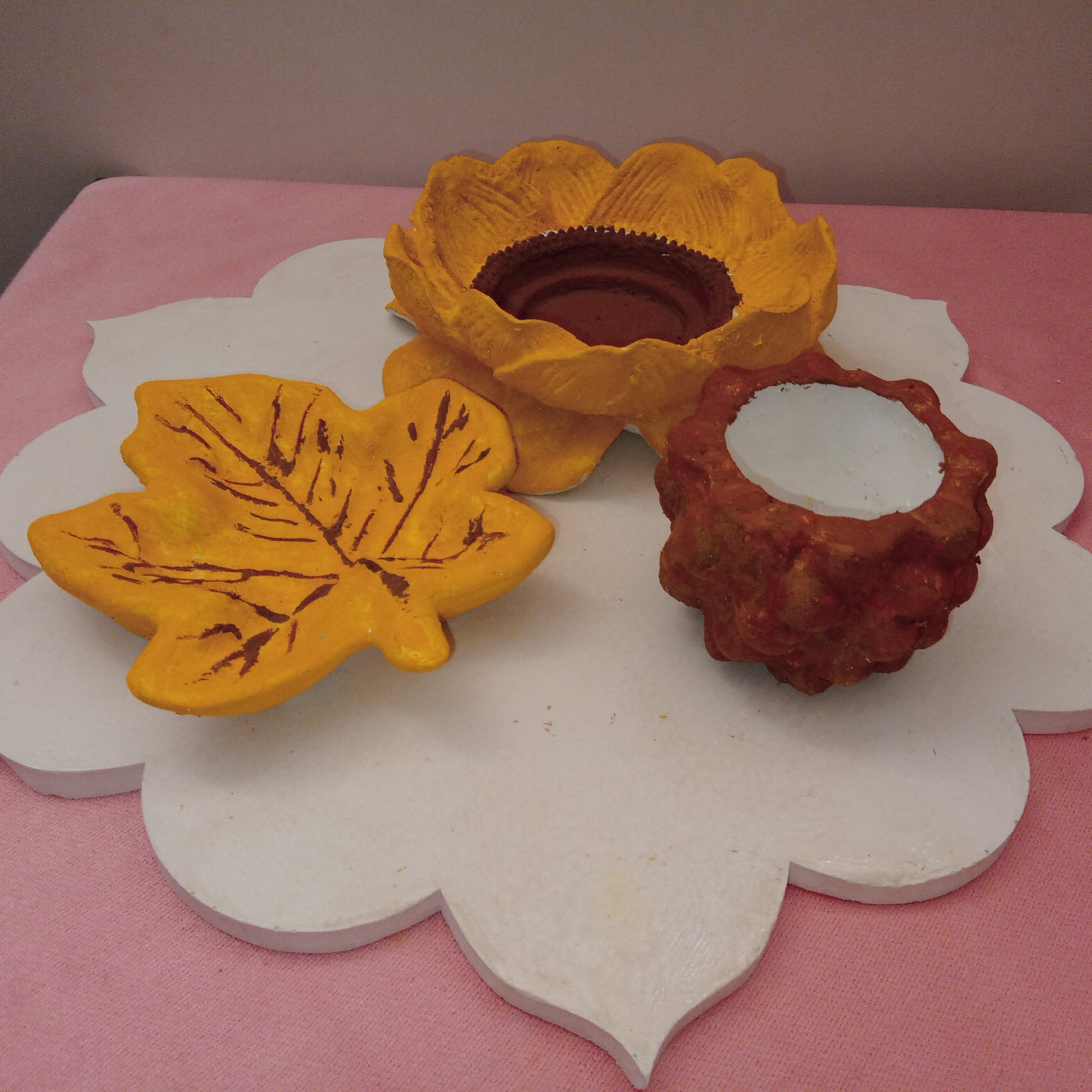 ست 4 تیکه افتاب گردان سنگ مصنوعی