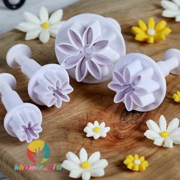 قالب فشاری گل مینا 4تایی