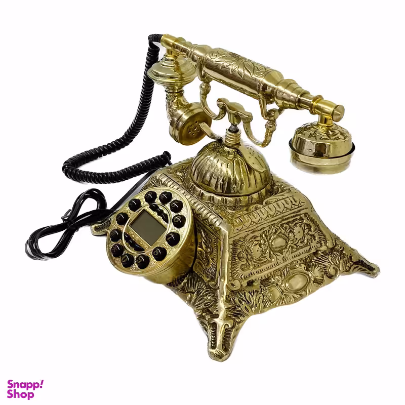 تلفن برنجی طرح کلاسیک مدل هرمی کد 900252