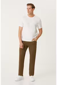 شلوار سبز مردانه اسکینی 5 روزمره جیب نتورک Network