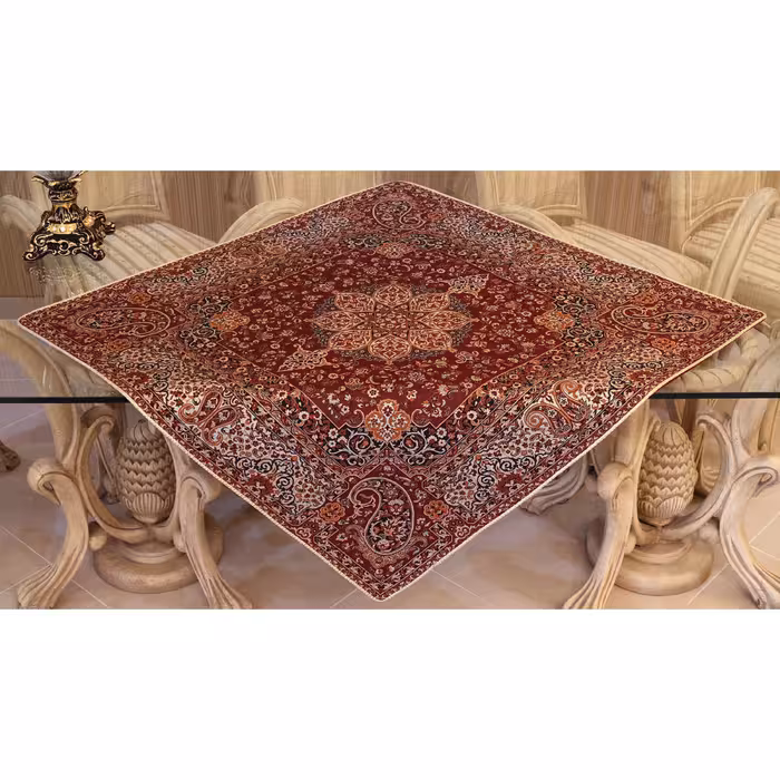 رومیزی(بغچه)ترمه ابریشمی سالاری طرح کسری