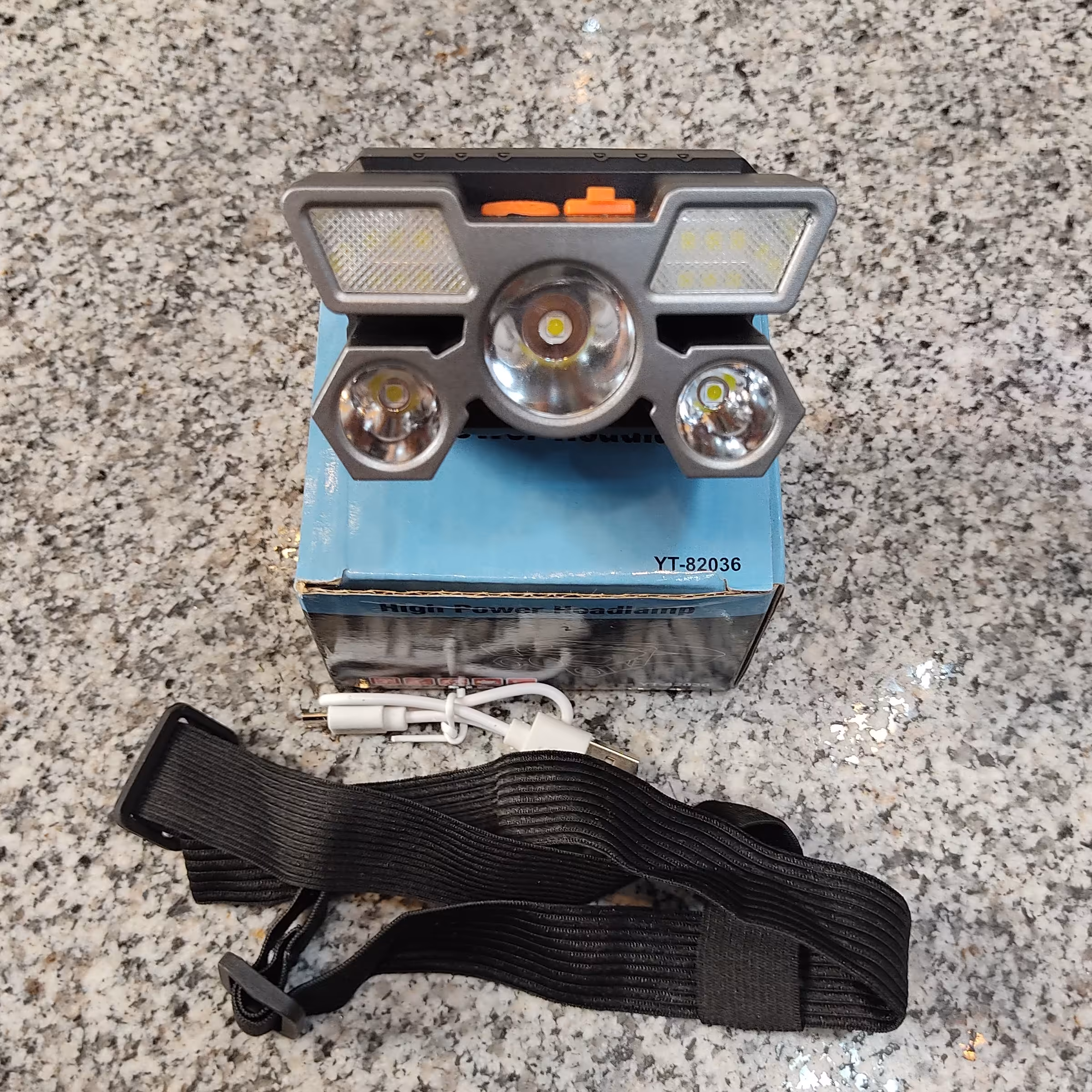 چراغ قوه سیار همراه بند سر 