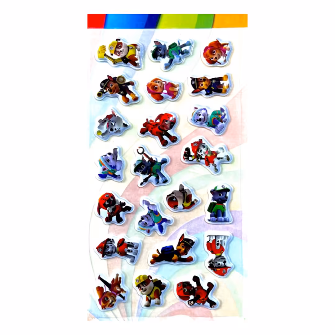 برچسب مدل پفی طرح سگ های نگهبان کد Candle