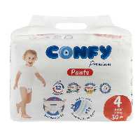 پوشک شورتی کودک کانفی Confy مدل Premium سایز 4 بسته 30 عددی