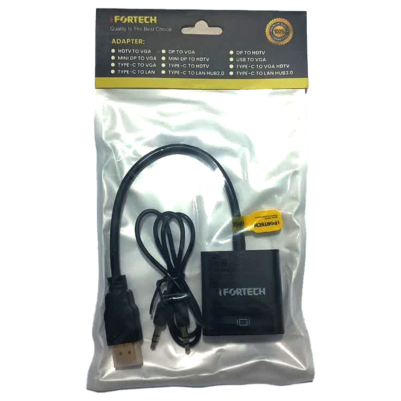 تبدیل HDMI TO VGA   Audio آی فورتک IFORTECH
