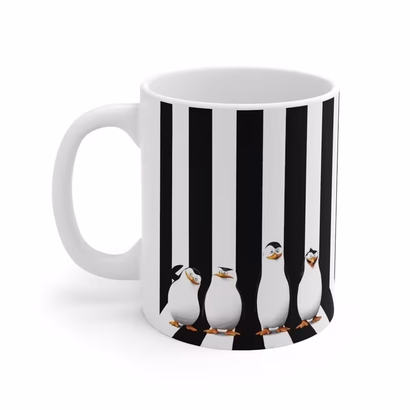 ماگ طرح انیمیشن پیگوئن های ماداگاسکار Penguins of Madagascar مدلNM1238