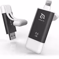 فلش مموری آدام المنتس ADAM ELEMENTS لایتنینگ مدل iKlips II با ظرفیت 64 گیگابایت خاکستری - Hiapple.ir