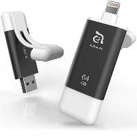 فلش مموری آدام المنتس ADAM ELEMENTS لایتنینگ مدل iKlips II با ظرفیت 64 گیگابایت خاکستری - Hiapple.ir