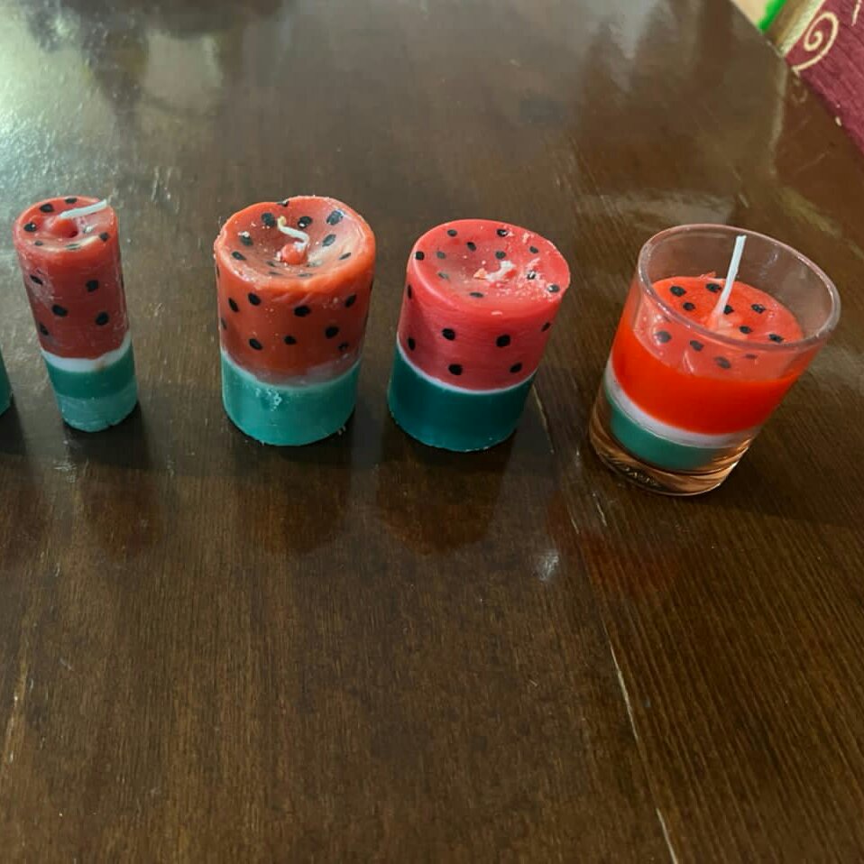 شمع هندوانه ای