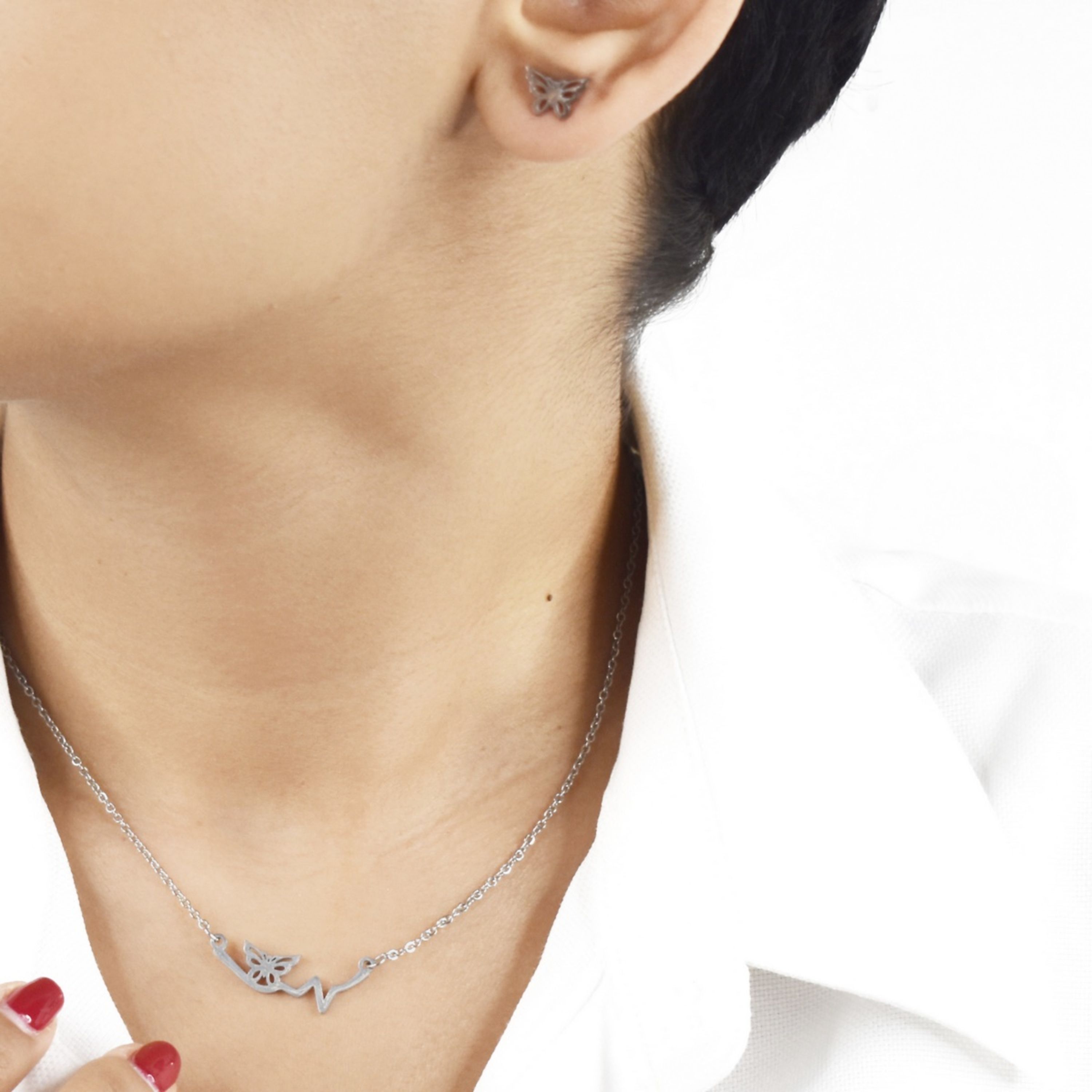 نیمست برند استیل طرح پروانه کد 7013