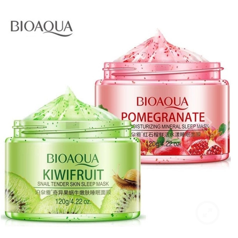 ماسک خواب صورت بیوآکوا با عصاره انار و کیوی