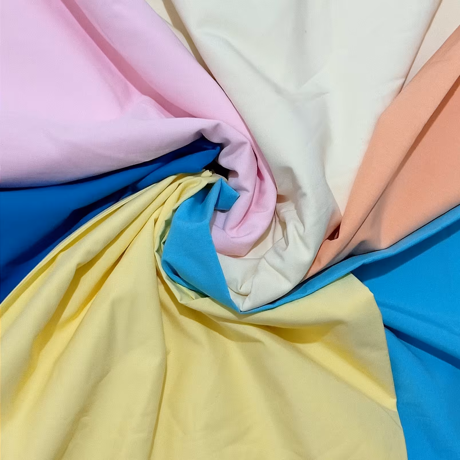 قواره پارچه تترون آبی فیروزه ای یکونیم متری 