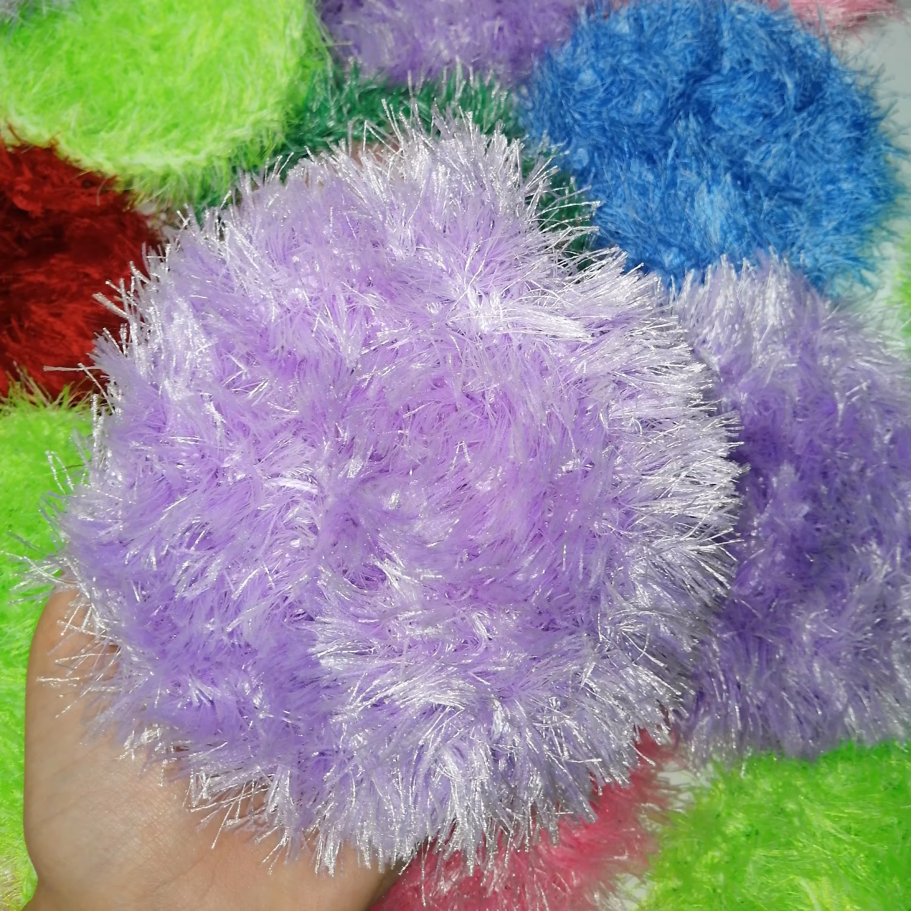 اسکاچ ظرف شویی بافتنی یک لایه موهر یاسی دست بافت یاسی 