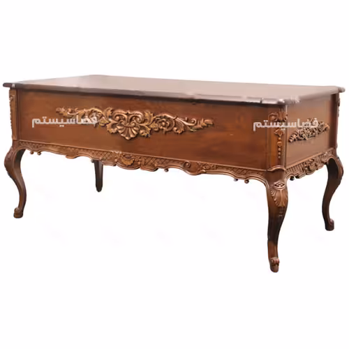 میز مدیریت کلاسیک چوبی کد 175 برند فضاسیستم