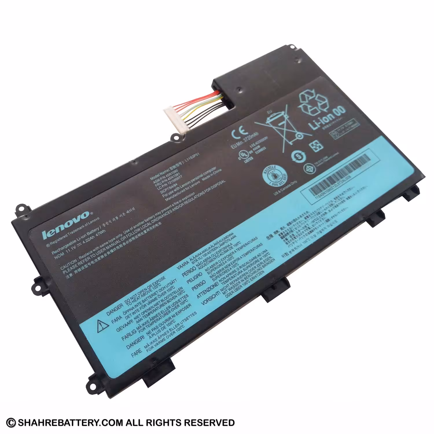 باتری اورجینال لپ تاپ لنوو Lenovo ThinkPad T430U 45N1090