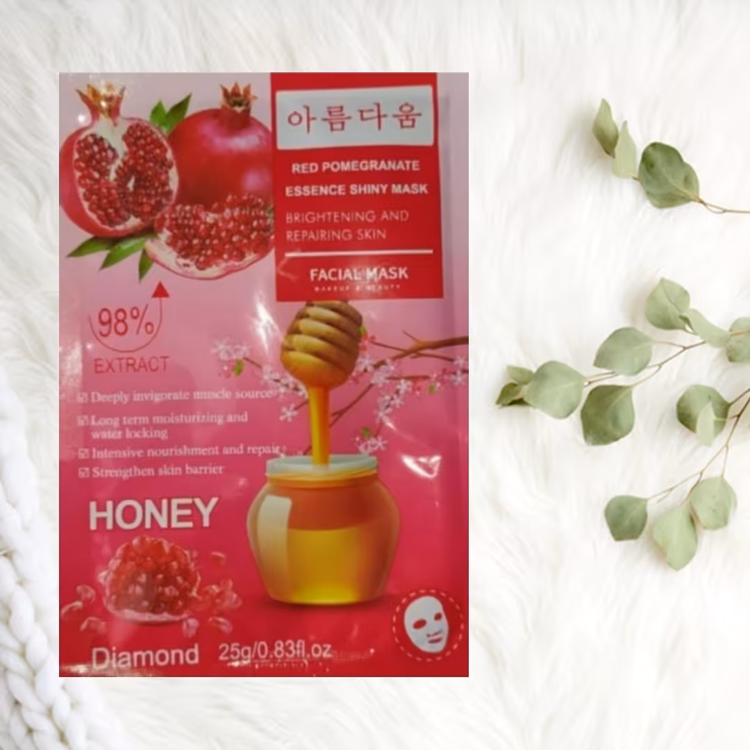 ماسک ورقه ای انار وعسل کره ای