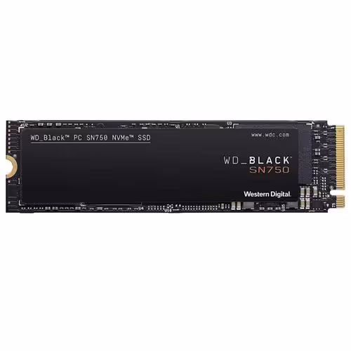 حافظه SSD وسترن دیجیتال مدل BLACK SN750 NVME ظرفیت 250 گیگابایت