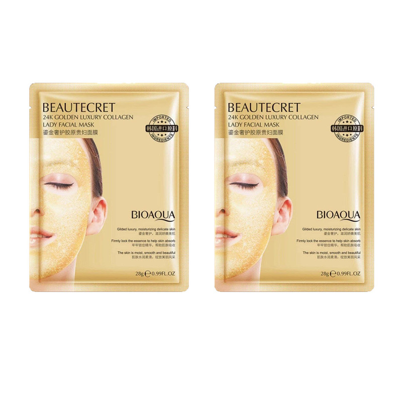 ماسک صورت بایو آکوا مدل NILY-BEAUTECRET وزن 28 گرم بسته 2 عددی