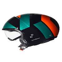 کلاه کاسکت موتورسیکلت چند رنگ N21 06 TANGENTE 347 SUN GLASS HALF HALEMET Nolan