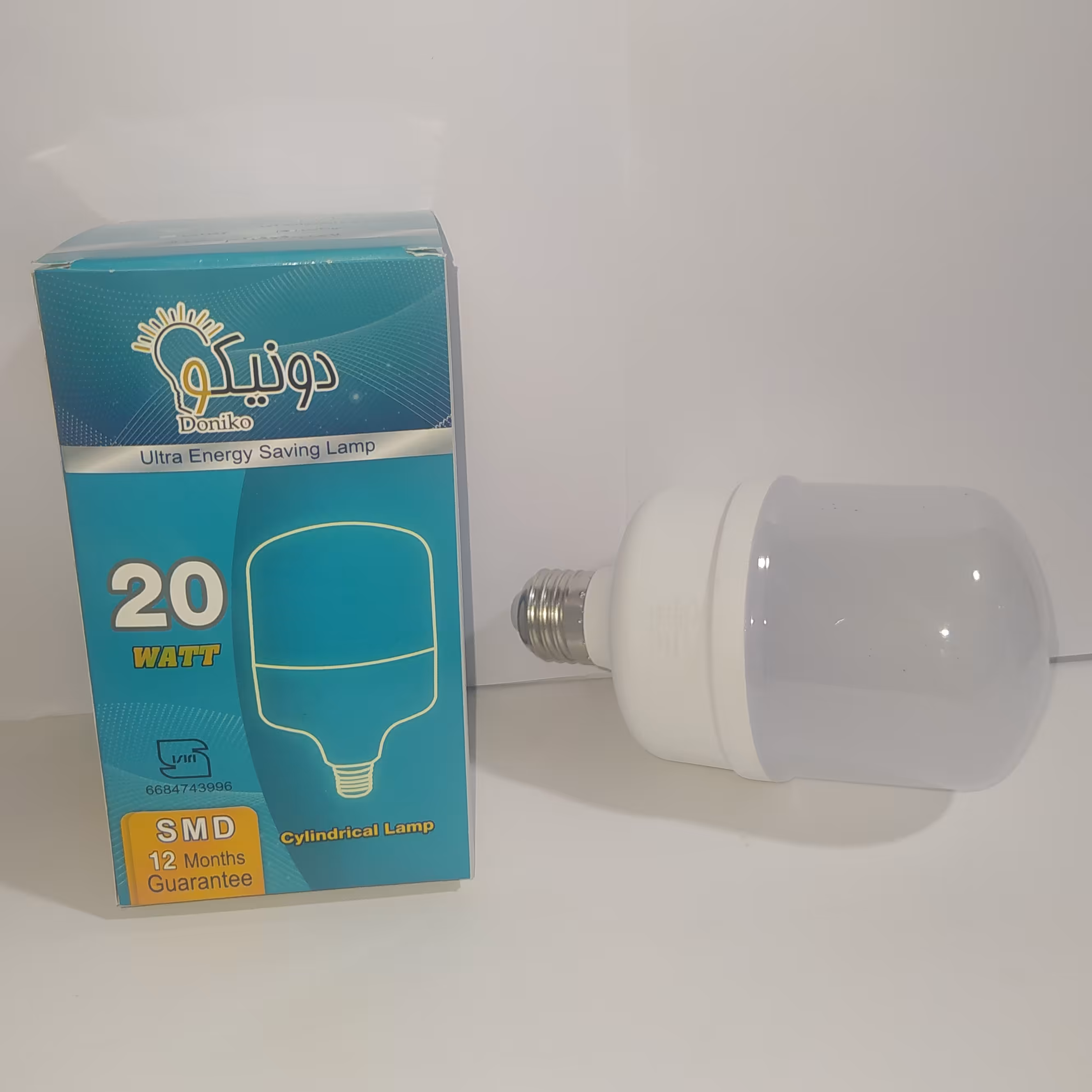 لامپ ال ای دی استوانه دونیکو  15 ماه گارانتی