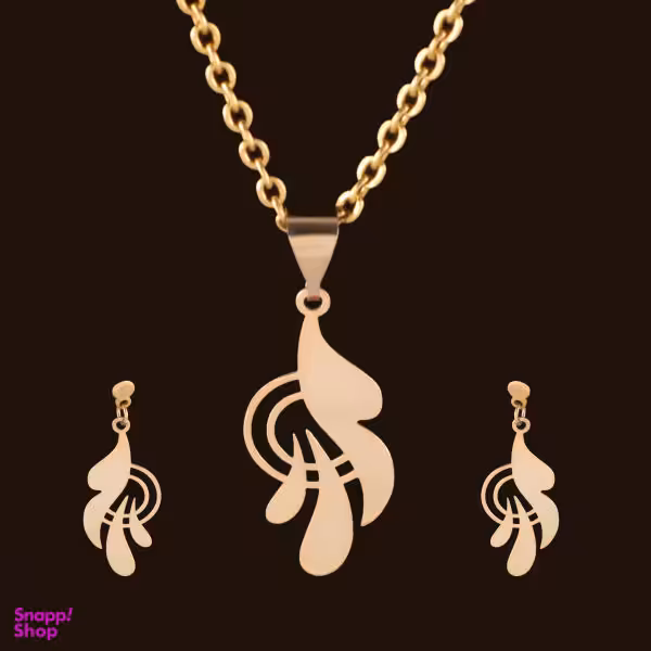 نیم ست طلا 18 عیار زنانه سانا گالری کد D9931