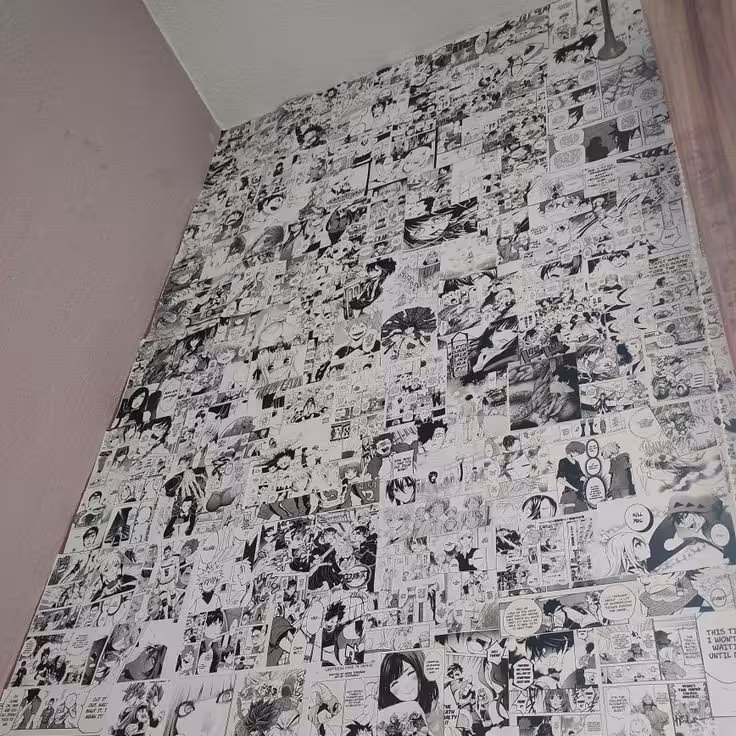 پک 50 عددی مانگا دیواری سایز A5 کاغذی 