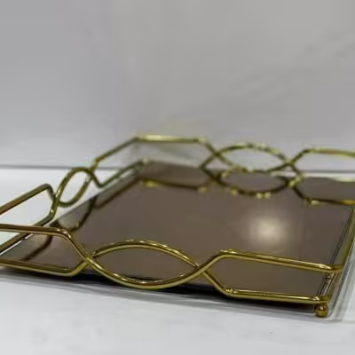 سینی کف آینه ای مدل کمانی