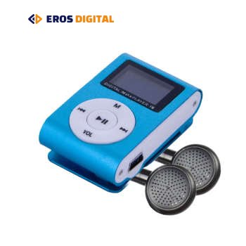 MP3 پلیر طرح آیپاد دارای صفحه نمایش به همراه هندزفری - آبی