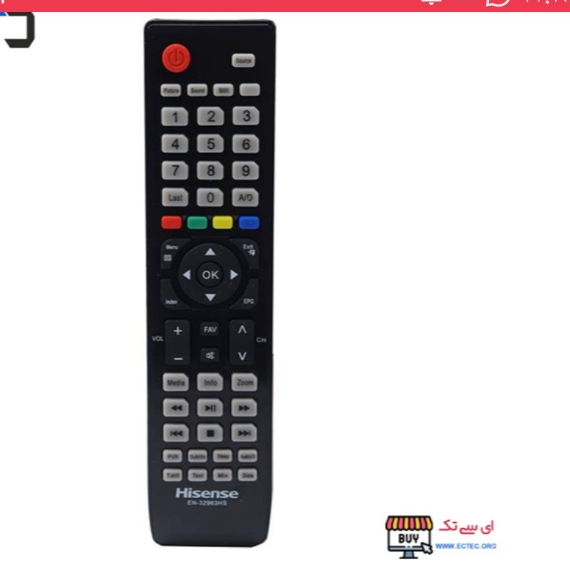 کنترل تلوزیون هایسنس HISENSE کنترل ال ای دی Hisense32963NH LCD مدلEN32963HS HisenseLED تلوزیون هایسنس