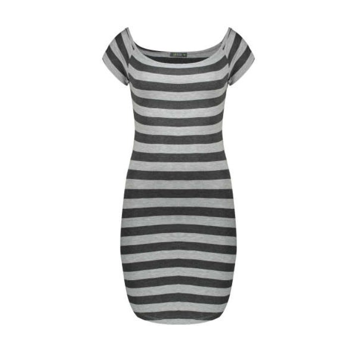 تونیک زنانه راحتی راه راه نخ پنبه سایز  M