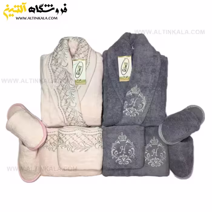 سرویس حوله عروس و داماد 10تکه گیپوردار برند GUMUS