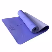 مت یوگا الکس مدل TPE ضخامت 6 میل رنگ یاسی