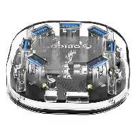 هاب هفت پورت یو اس بی شفاف رومیزی اریکو مدل H7U-U3