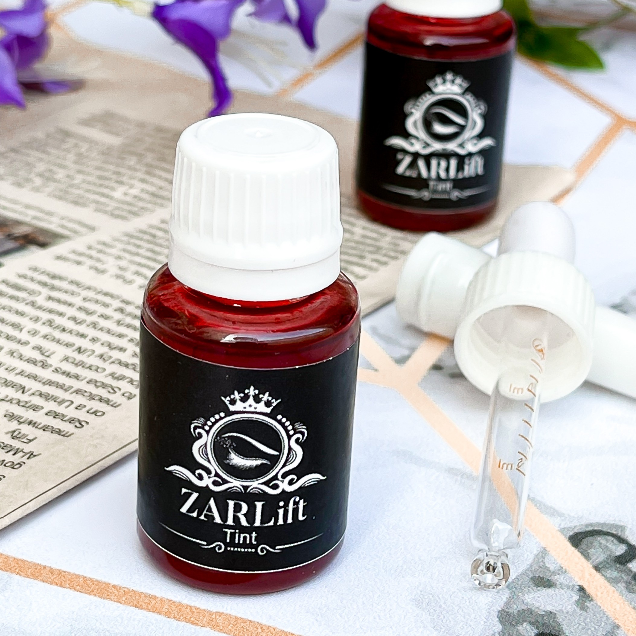 تینت لب و گونه رنگ قرمز آلبالویی (Natrul Red) 20ml برند زرلیفت