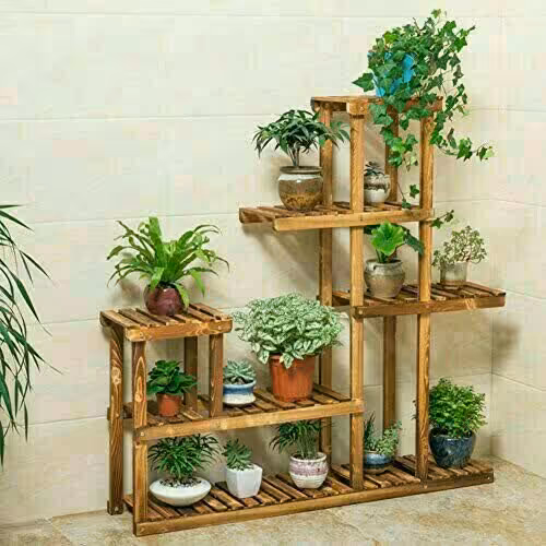 استند چوبی گل و کاکتوس سایز بزرگ 101