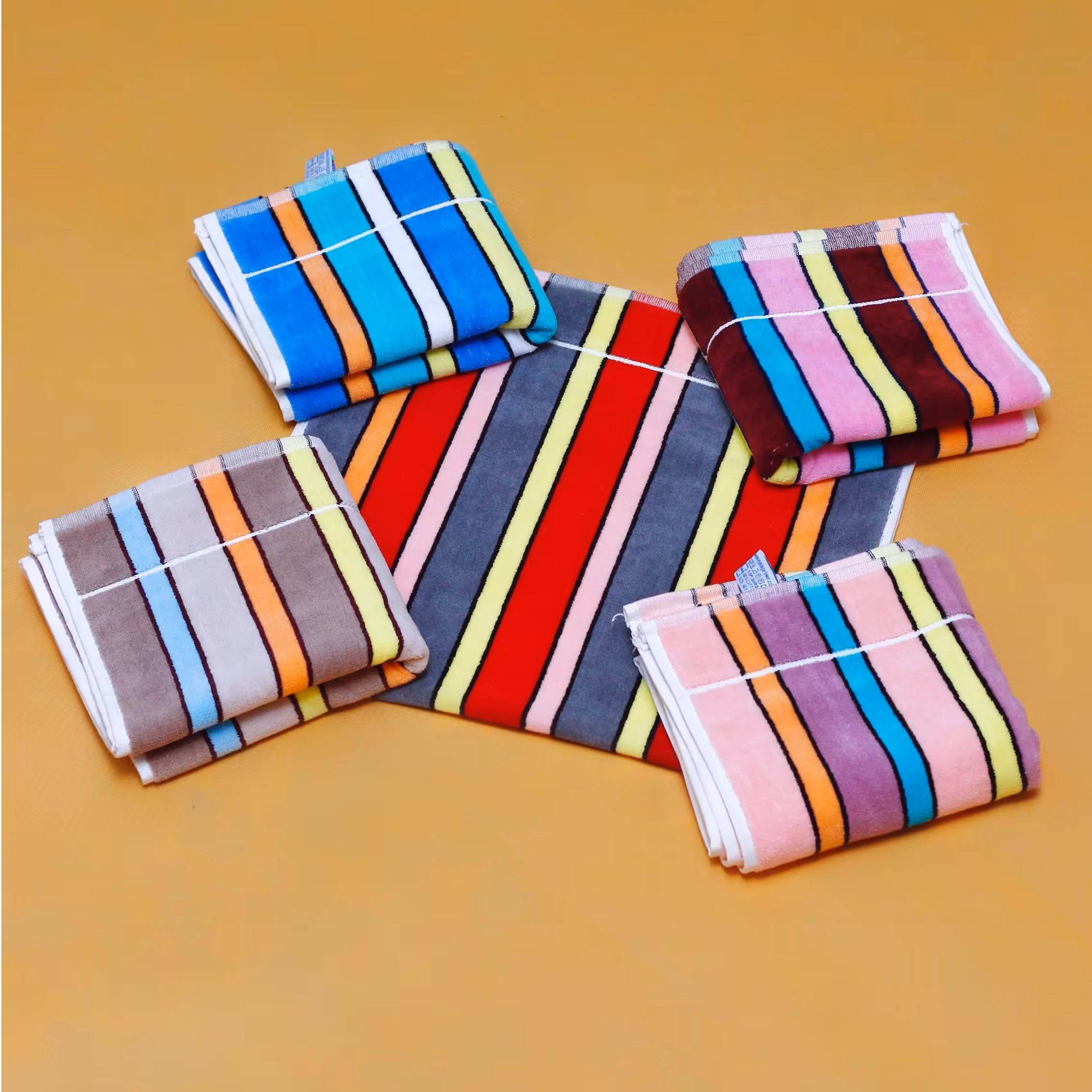 حوله دستی ماندگار راه راه