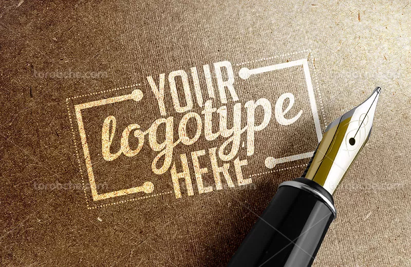 موکاپ لوگو و قلم | گرافیک با طعم تربچه