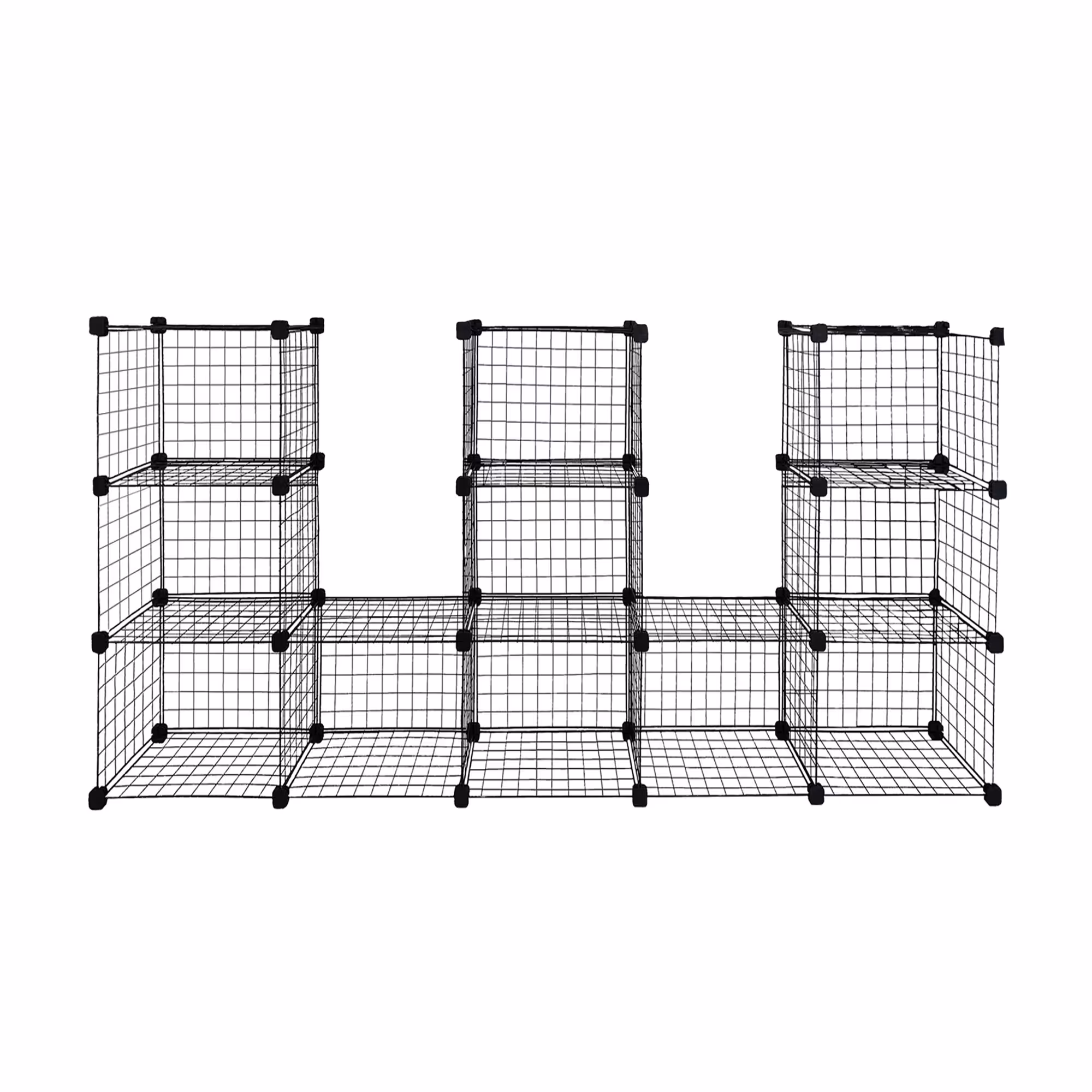 ست قفسه مشبک مدل ضربانی سه طبقه سایز 32x32(ارسال پس کرایه و به عهده مشتری)