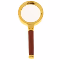 خرید ذره بین دسته طلایی با عدسی قطر 90 میلی متر