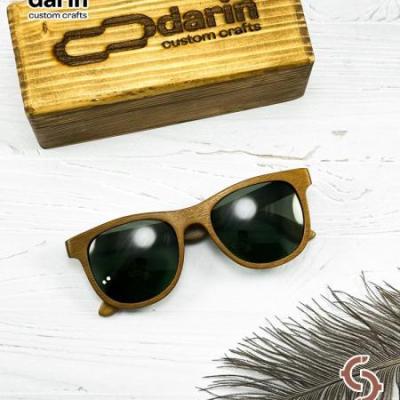 عینک دستساز چوب گردو ماژان برند دارین 012 – DARIN MAZHAN