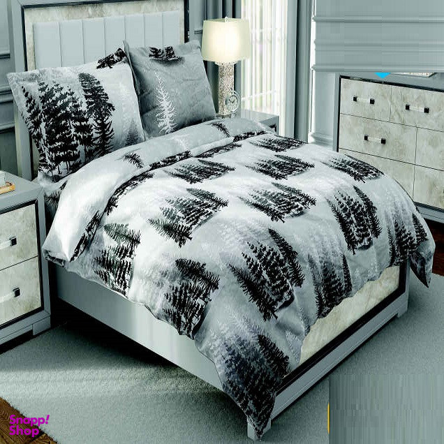 سرویس خواب طرح ساتین پنبه کد 156 یک نفره چهار تکه