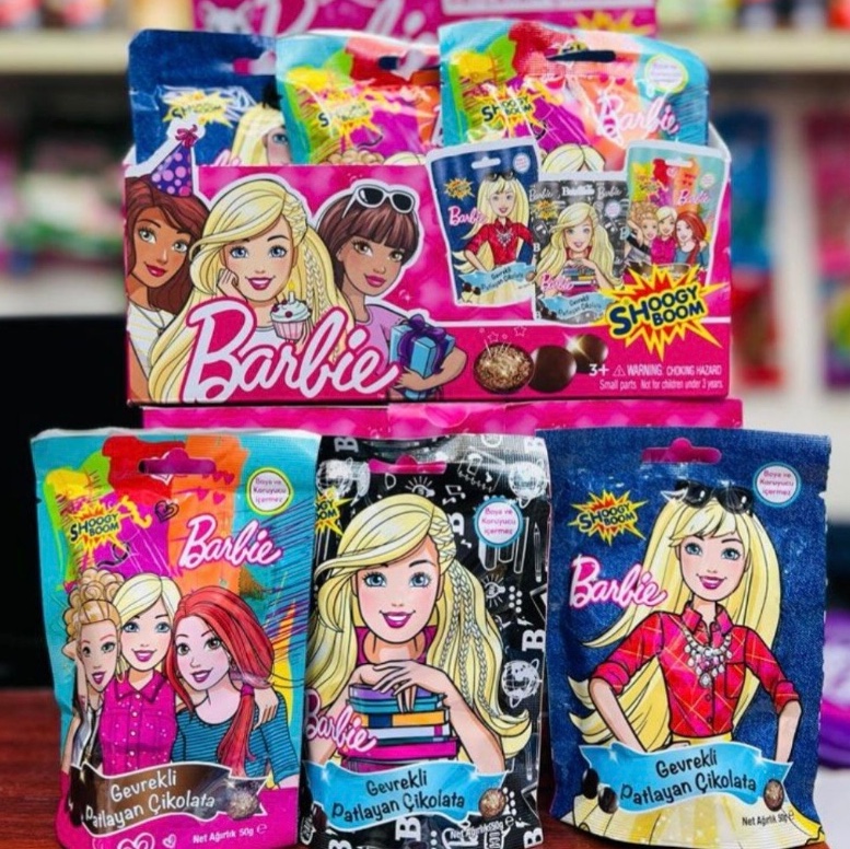 دراژه شکلاتی جرقه ای باربی 50 گرمی اورجینال 